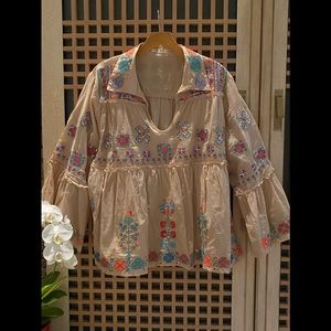 Luxe Moda Sequined Blouse